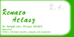 renato atlasz business card