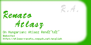 renato atlasz business card